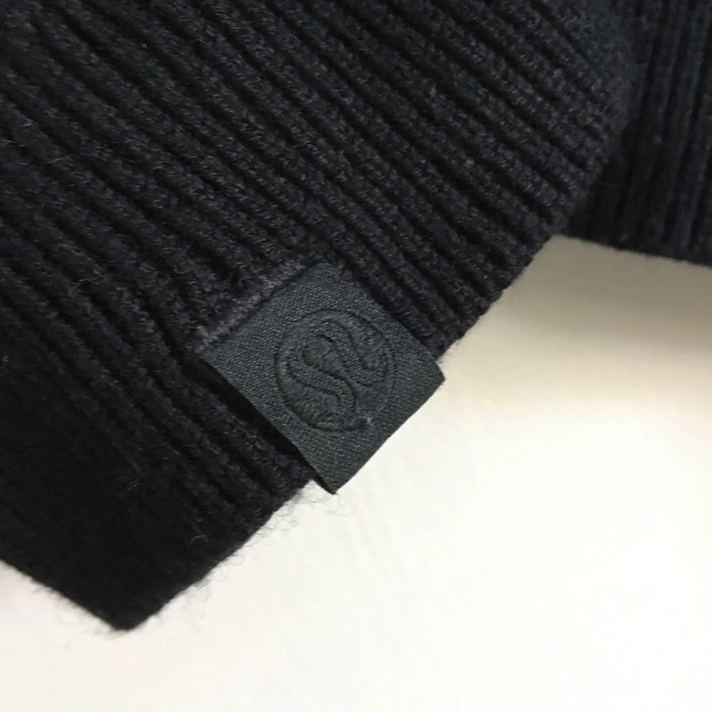 lululemon | black knit crop sweater, so comfy! - Picture 7 of 12